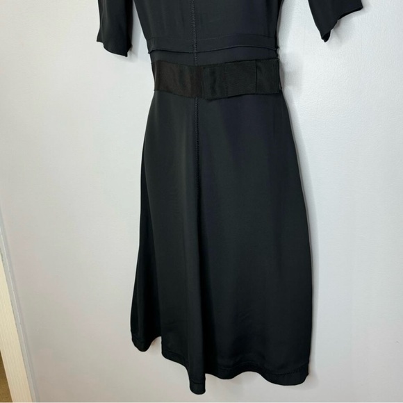 Gorgeous Prada Scoop Neck Fit and Flare Dress Short Sleeve Silk Blend 0 - Picture 9 of 15